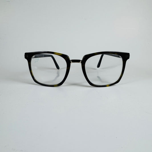 Tom Ford TF 5523-B 001 Black Gold Blue Block Eyeglasses 50mm