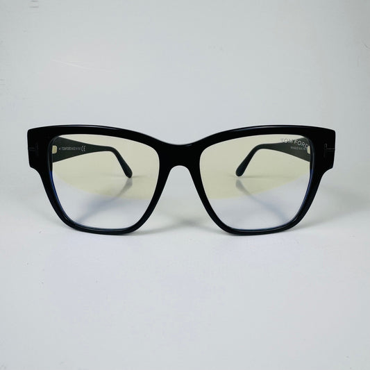 Tom Ford TF 5745-B Black 001 Plastic Eyeglasses Frame 54-16-140 Cat Eye